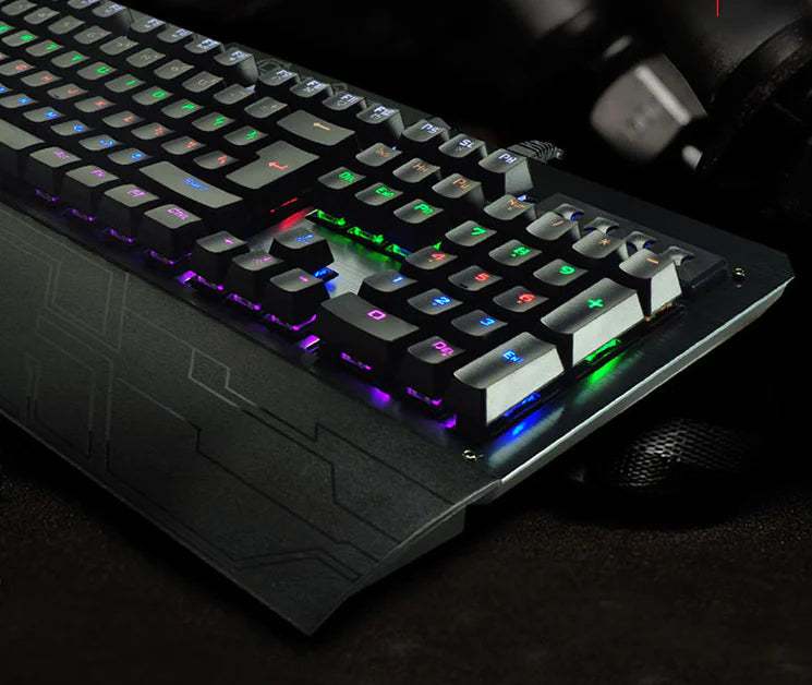 Vaelo TitanCore Mechanical Gaming Keyboard – Blue Switch, Full Metal Frame