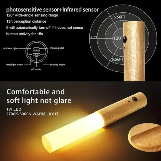 Vaelo HaloGlow Magnetic Night Light — Smart Motion. Seamless Glow.