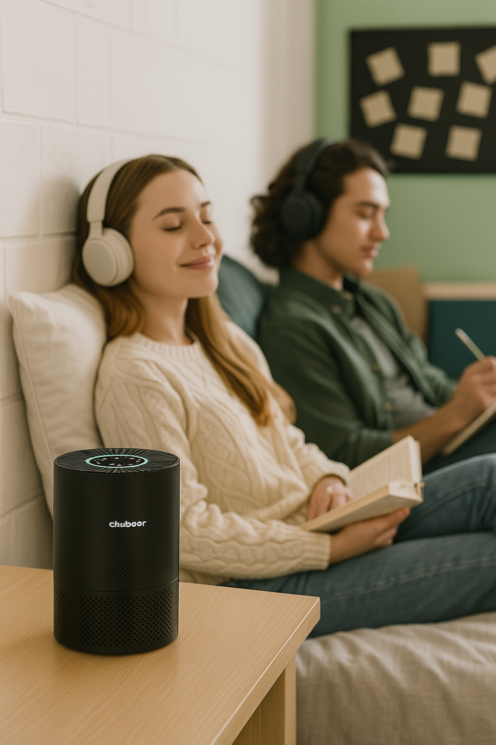 Vaelo AeroSense PJ-01 — Smart HEPA Air Purifier with 360° Intake, Touch Display & Real-Time Air Quality Monitor