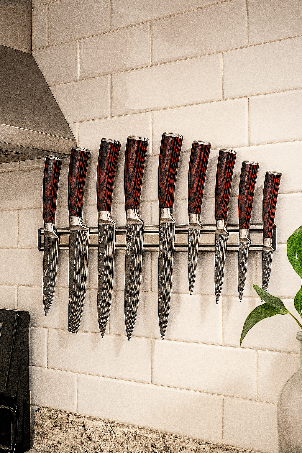 Vaelo Magnetic Knife Strip – 18" Stainless Steel Mountable Rack