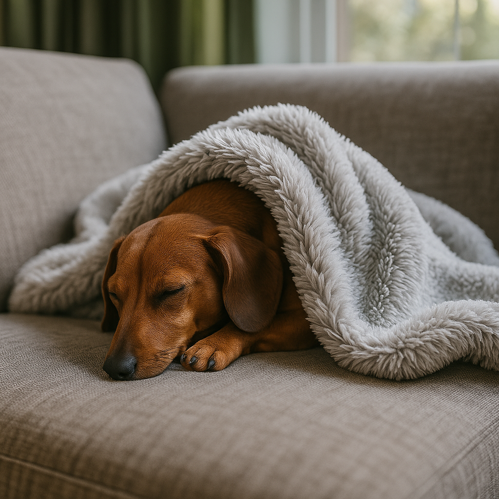 Vaelo Calming Dog Blanket – Soft, Anti-Anxiety Comfort for Rest & Travel