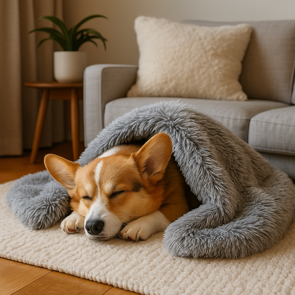 Vaelo Calming Dog Blanket – Soft, Anti-Anxiety Comfort for Rest & Travel