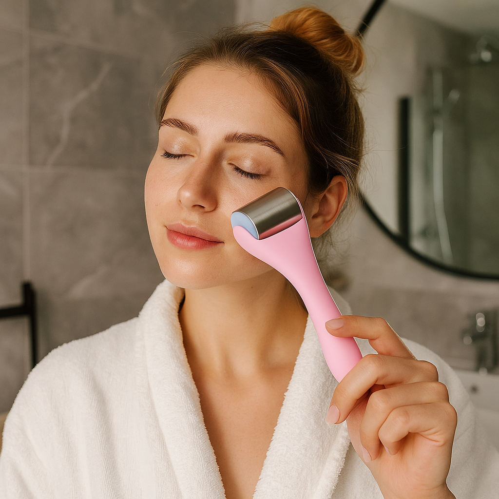 Vaelo ChillTone Facial Ice Roller – Sculpt, Soothe, Glow