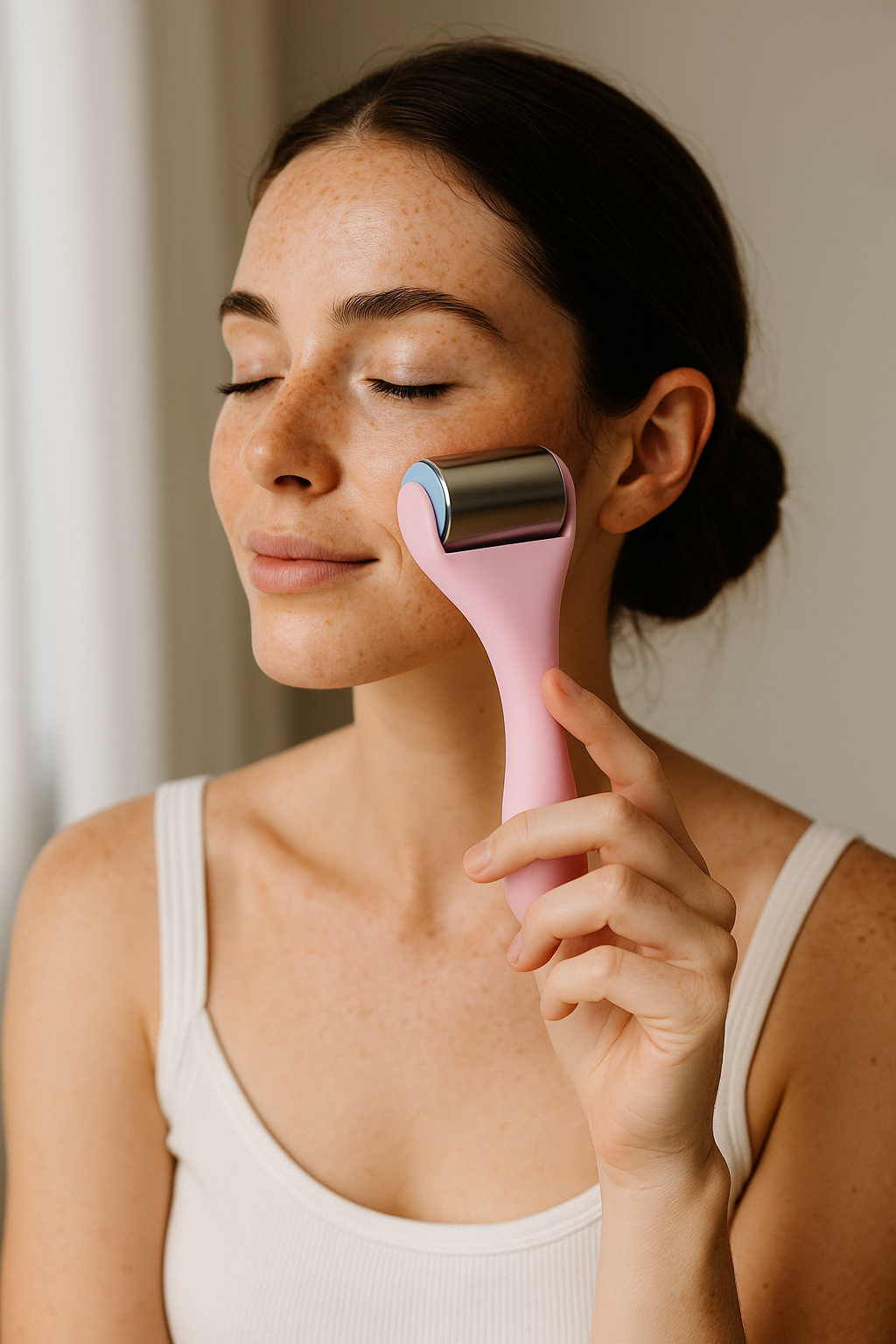 Vaelo ChillTone Facial Ice Roller – Sculpt, Soothe, Glow