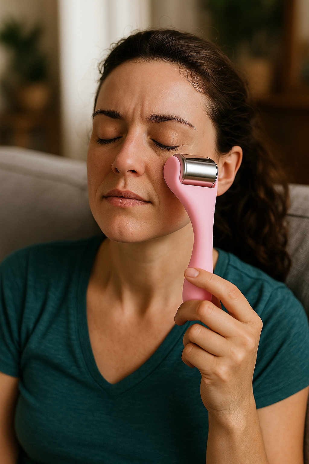 Vaelo ChillTone Facial Ice Roller – Sculpt, Soothe, Glow