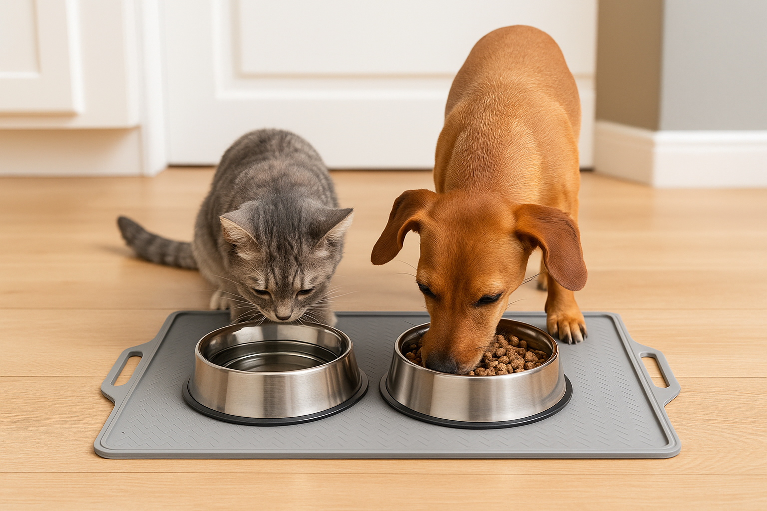 Vaelo PawGuard Silicone Pet Mat — Compact Spill-Proof Base for Small Pets