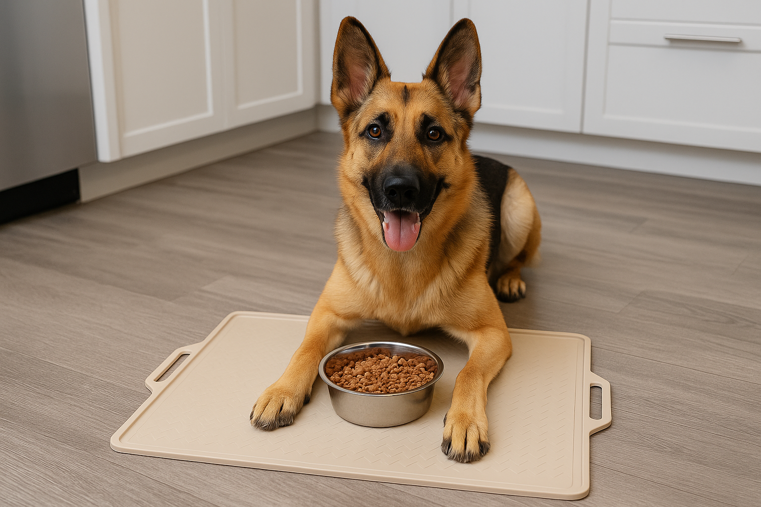 Vaelo PawGuard XL Silicone Pet Mat — Oversized Spill Barrier for Large Dogs