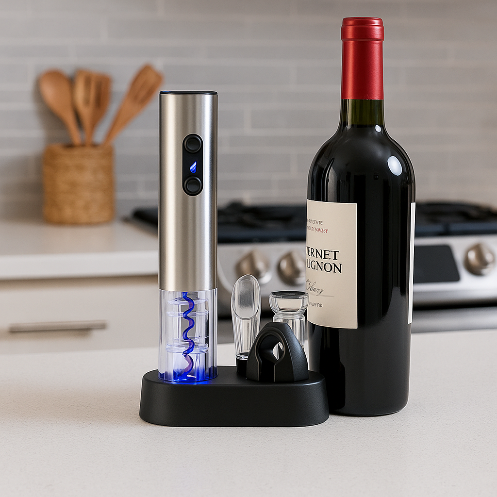 Vaelo PourCore Electric Wine Opener Set – Unlock, Pour, Preserve