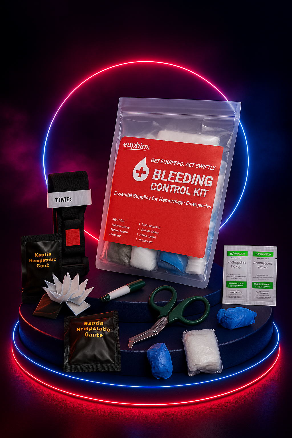 Vaelo RapidRescue Bleeding Control Kit — 12-Piece Trauma-Grade Response System