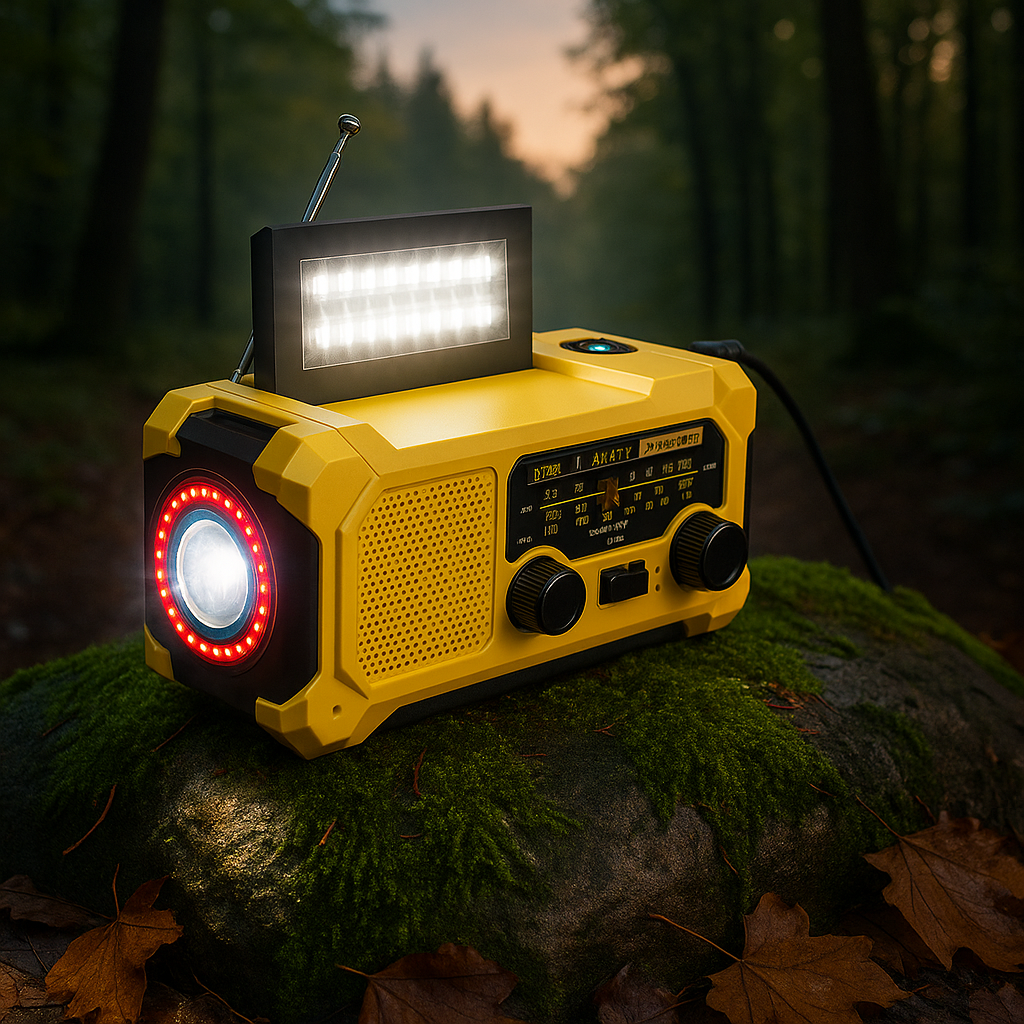 Vaelo CrankGuard 10000 – Solar Hand Crank Radio & Emergency Power Hub