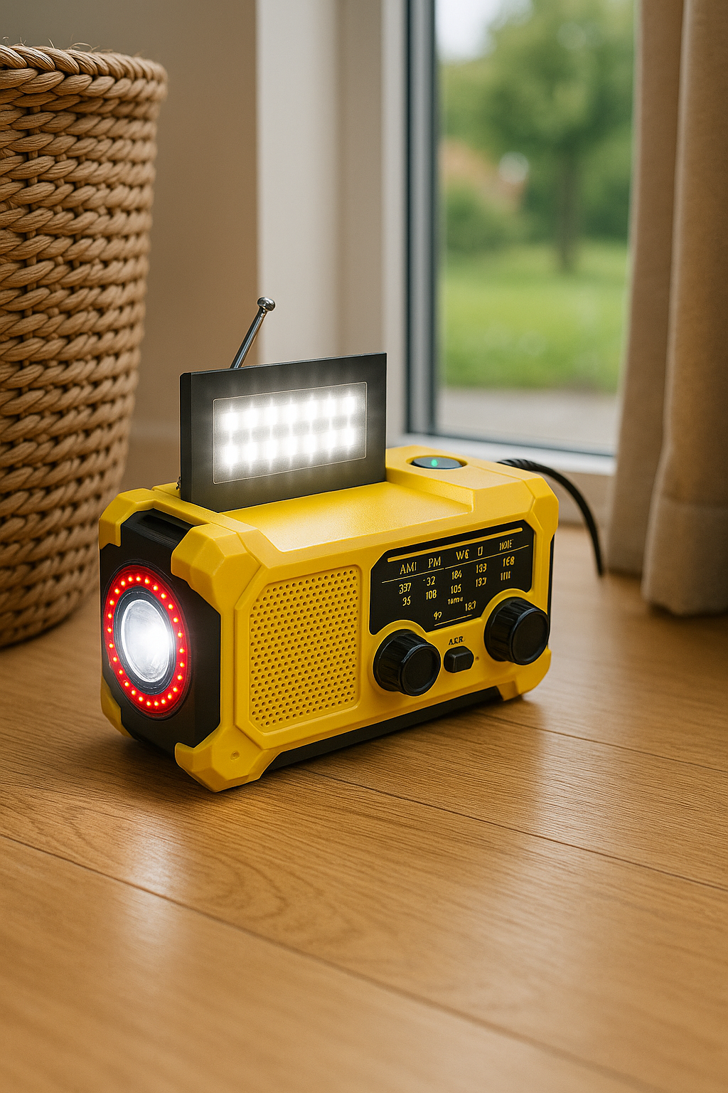 Vaelo CrankGuard 10000 – Solar Hand Crank Radio & Emergency Power Hub