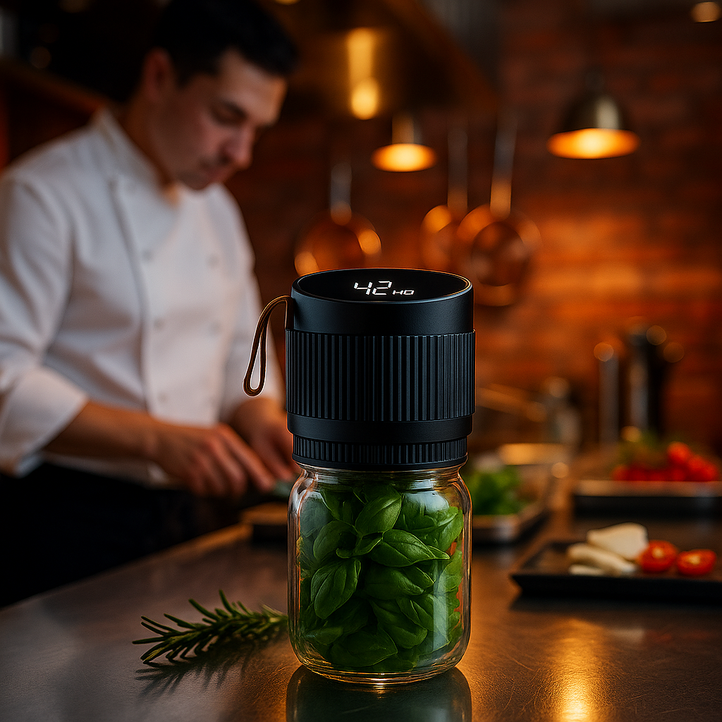 Vaelo SmartSeal Electric Mason Jar Vacuum Sealer – Automatic, Cordless Food Preservation System