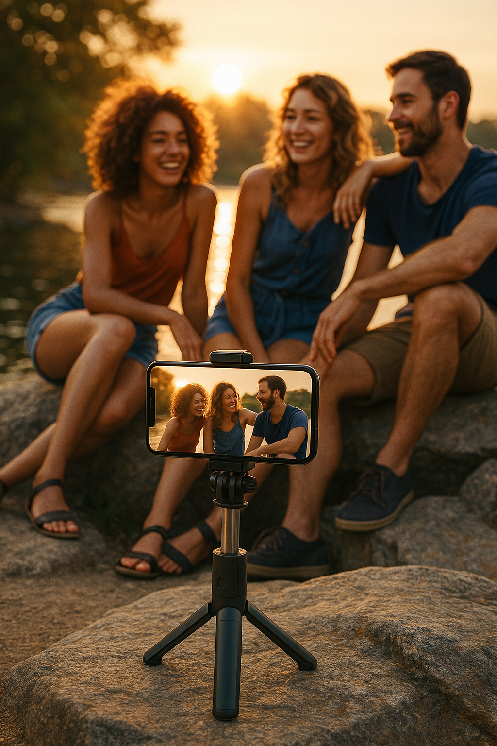 Vaelo FlexCapture 3-in-1 Wireless Selfie Stick & Tripod – Foldable with Bluetooth Remote