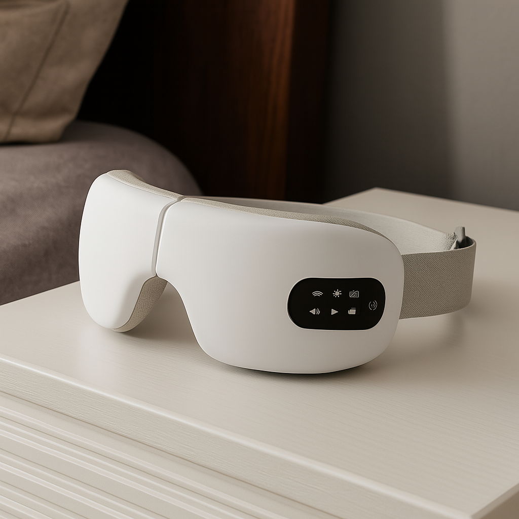 Vaelo SteamRelief Rechargeable Eye Massager – Travel-Ready Hot Compress for Soothing Eye Comfort