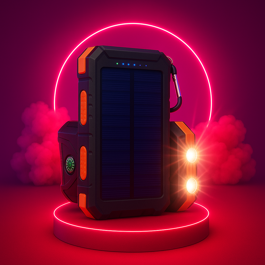 Vaelo SolarEdge Waterproof Portable Charger – 10000mAh | Dual USB | Outdoor Ready