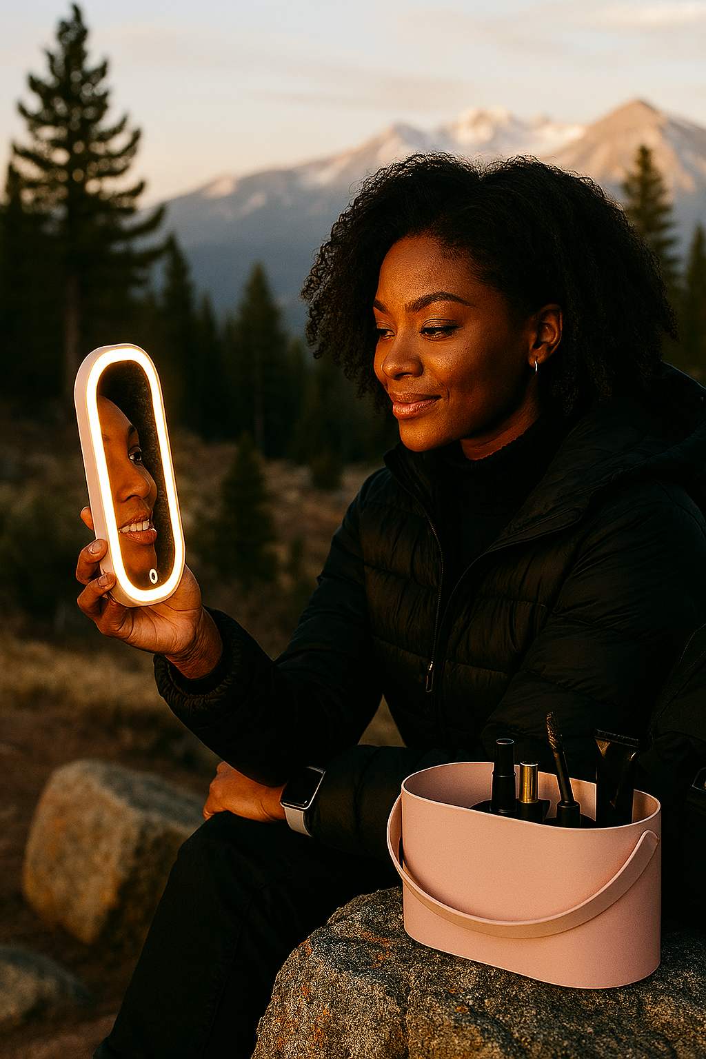 HaloCase LED Mirror Box – Glow. Store. Go.
