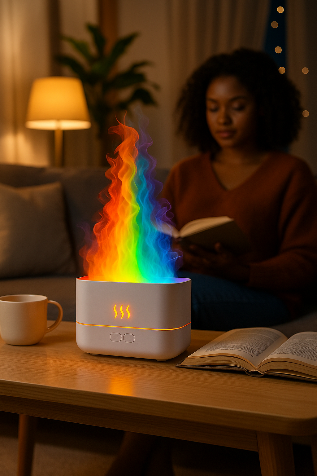 Lumarise FlameMist Aroma Diffuser – Light. Calm. Bold.
