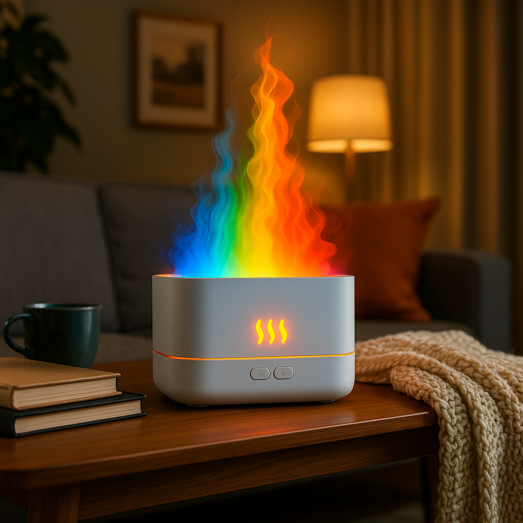 Lumarise FlameMist Aroma Diffuser – Light. Calm. Bold.