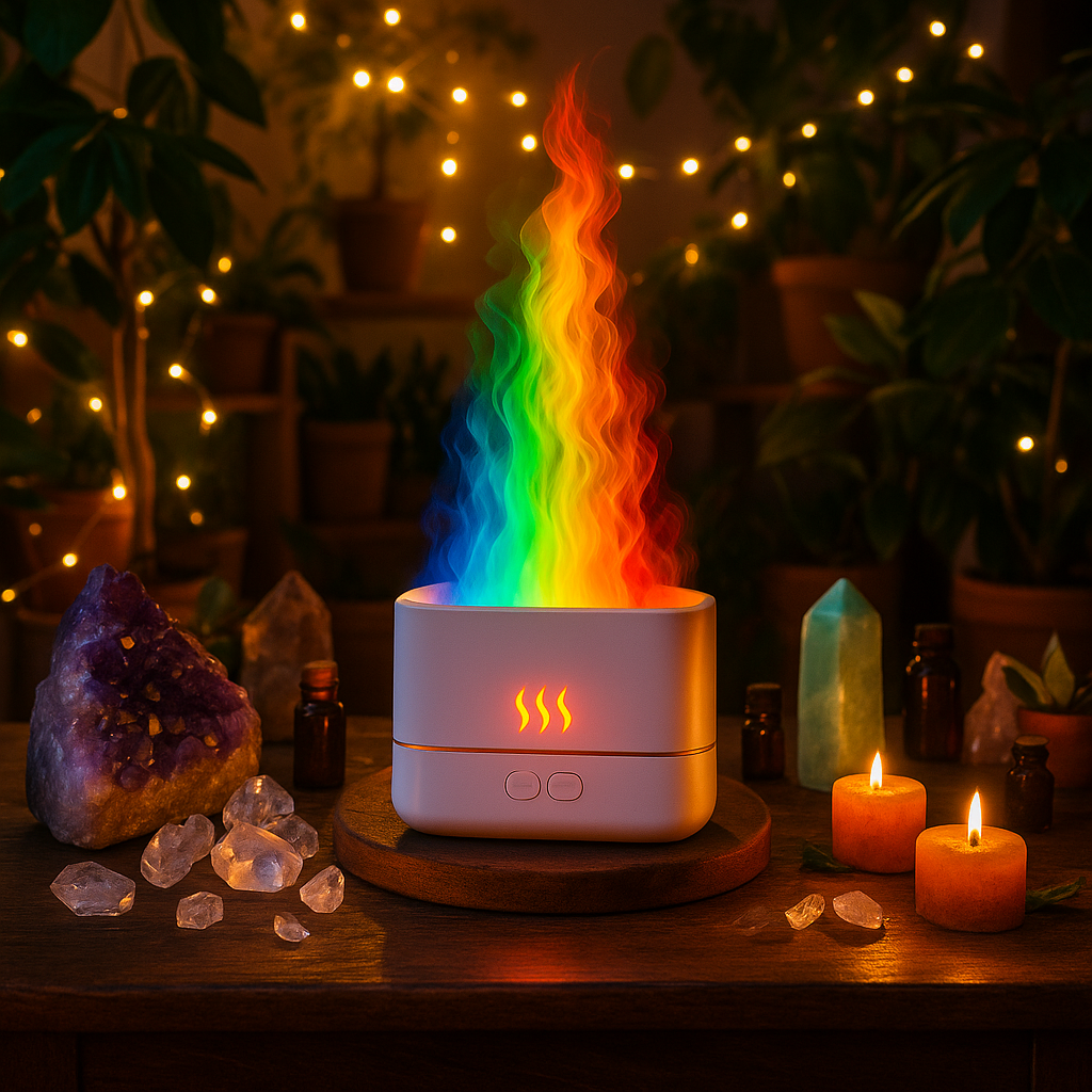 Lumarise FlameMist Aroma Diffuser – Light. Calm. Bold.