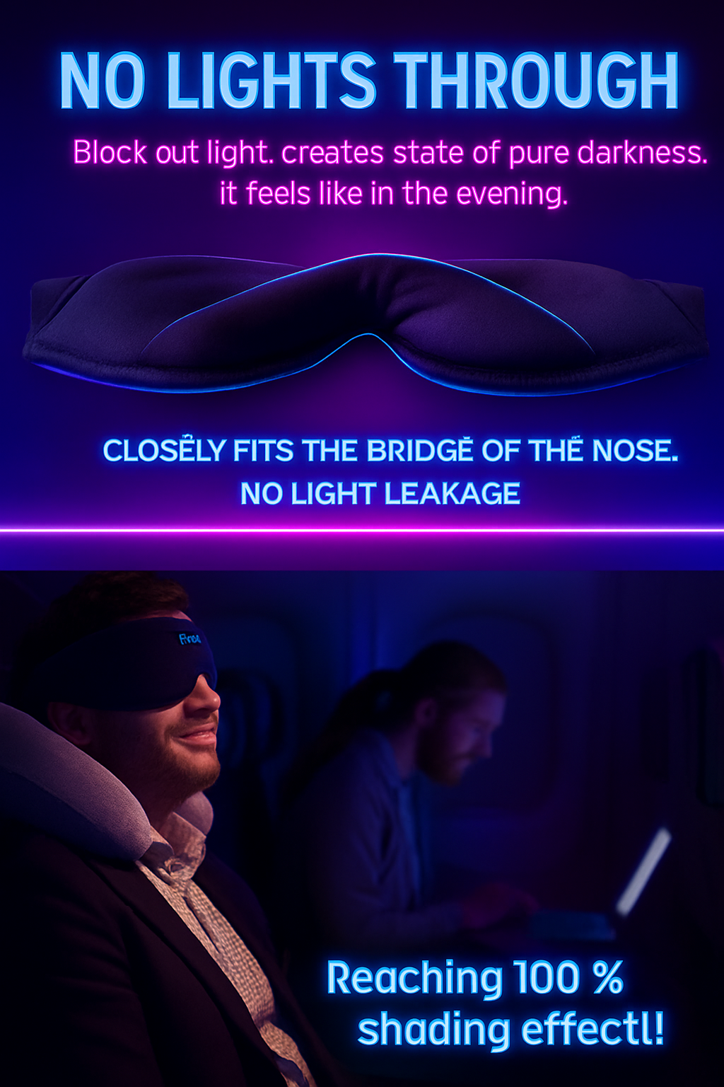 NightEcho Sleep Mask with Bluetooth Sound