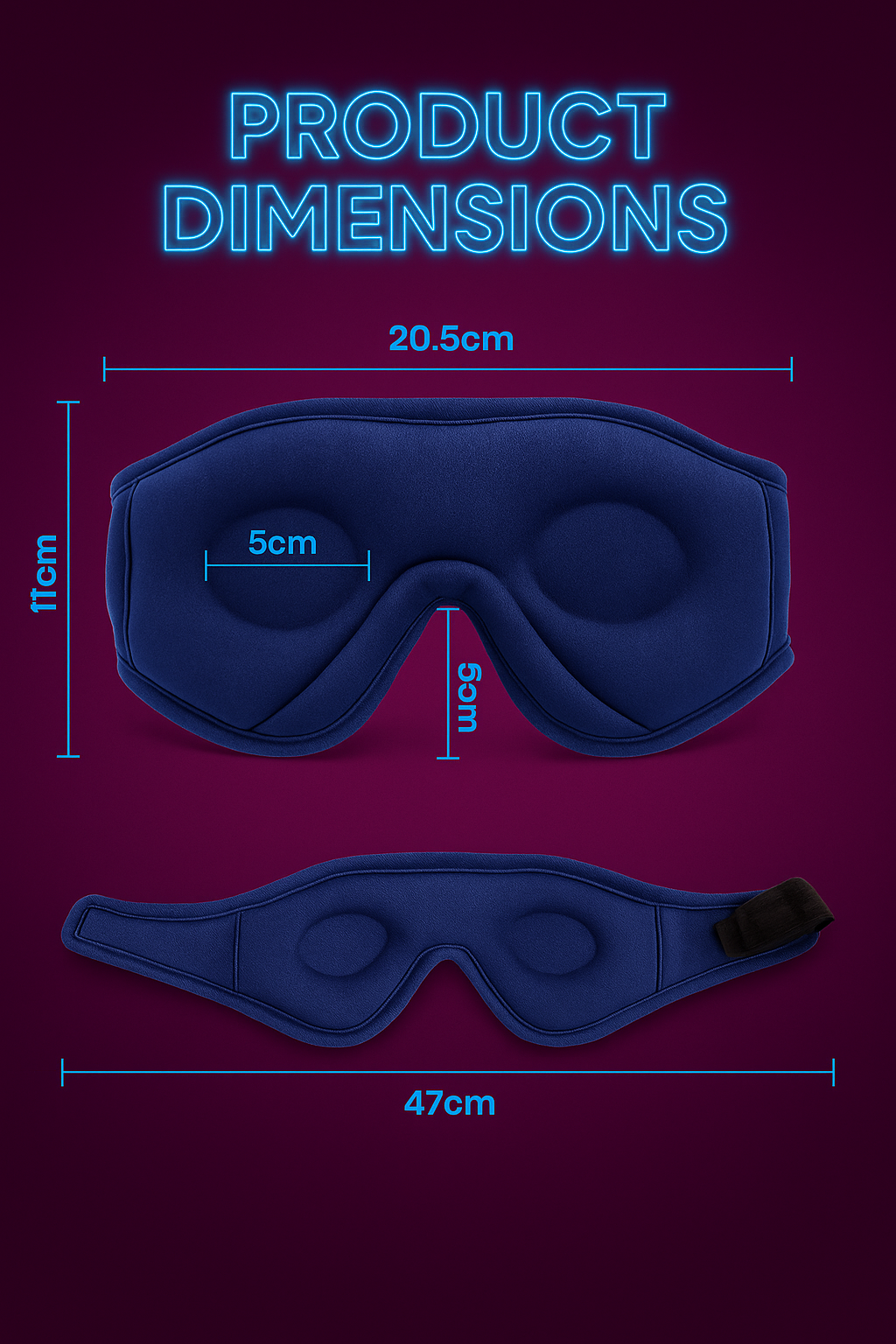 NightEcho Sleep Mask with Bluetooth Sound