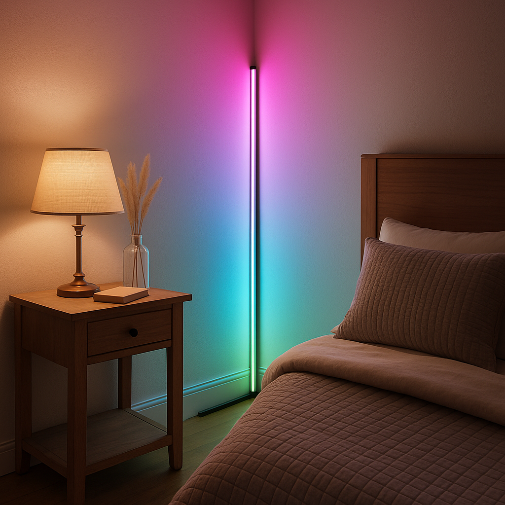 Smart RGB Atmosphere Floor Lamp – Music-Sync LED Light Column