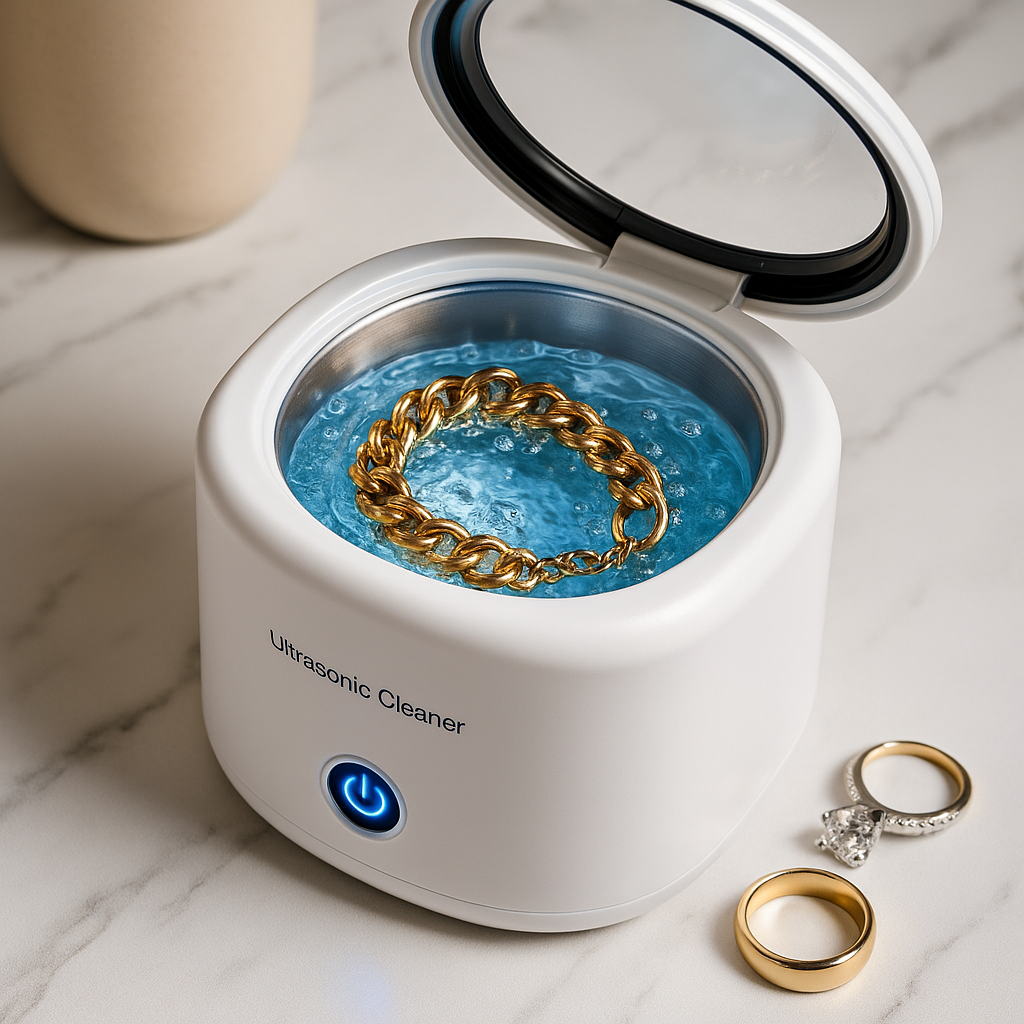 UltraGlow Sonic Cleanser (Mini Ultrasonic Jewelry & Denture Cleaner)