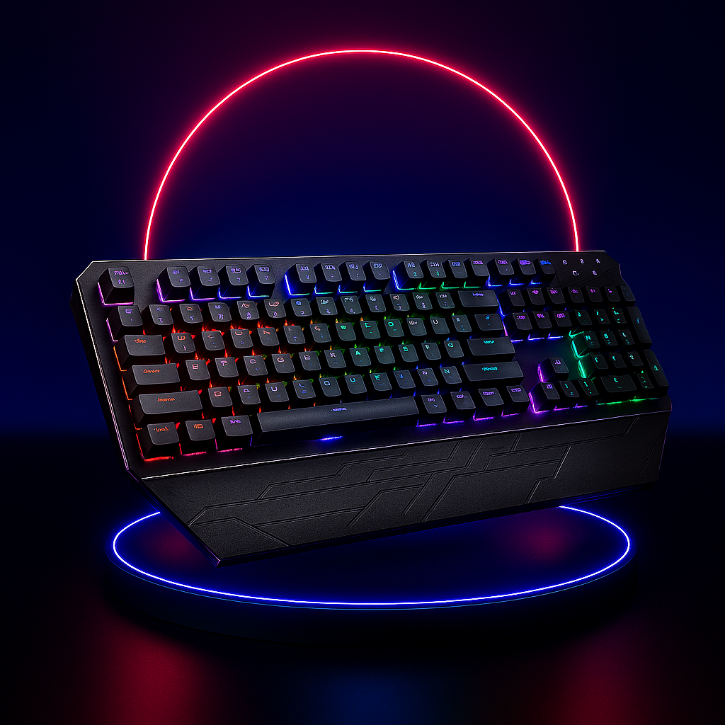 Vaelo TitanCore Mechanical Gaming Keyboard – Blue Switch, Full Metal Frame