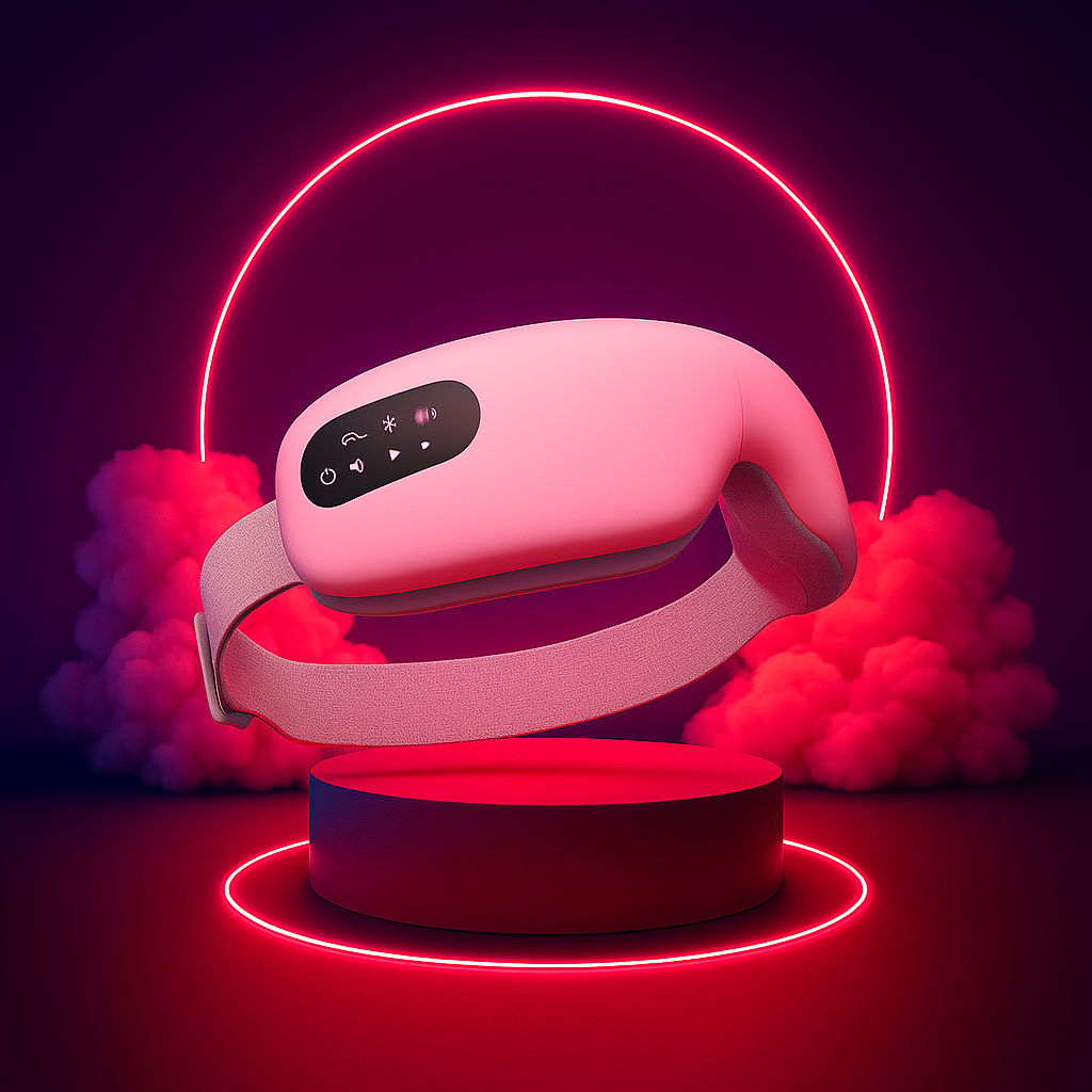 Vaelo SteamRelief Rechargeable Eye Massager – Travel-Ready Hot Compress for Soothing Eye Comfort