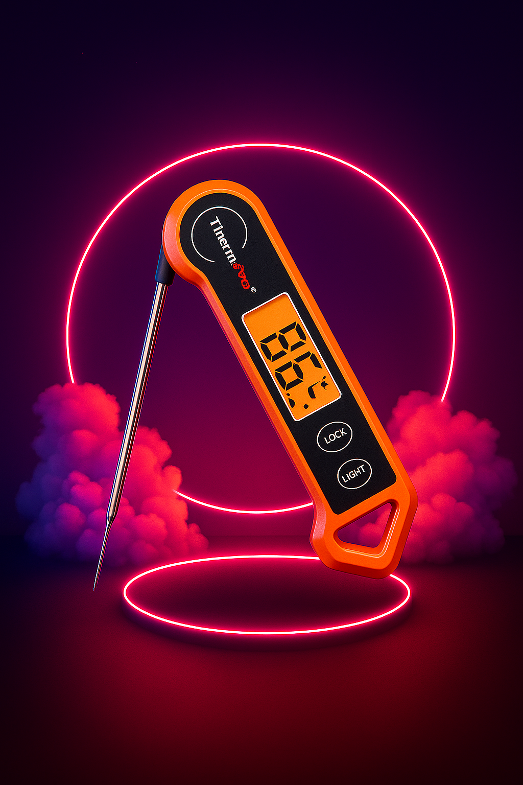 Vaelo TP19H Digital Meat Thermometer – Instant Read with Motion Sensor, Backlit Display & Waterproof Design