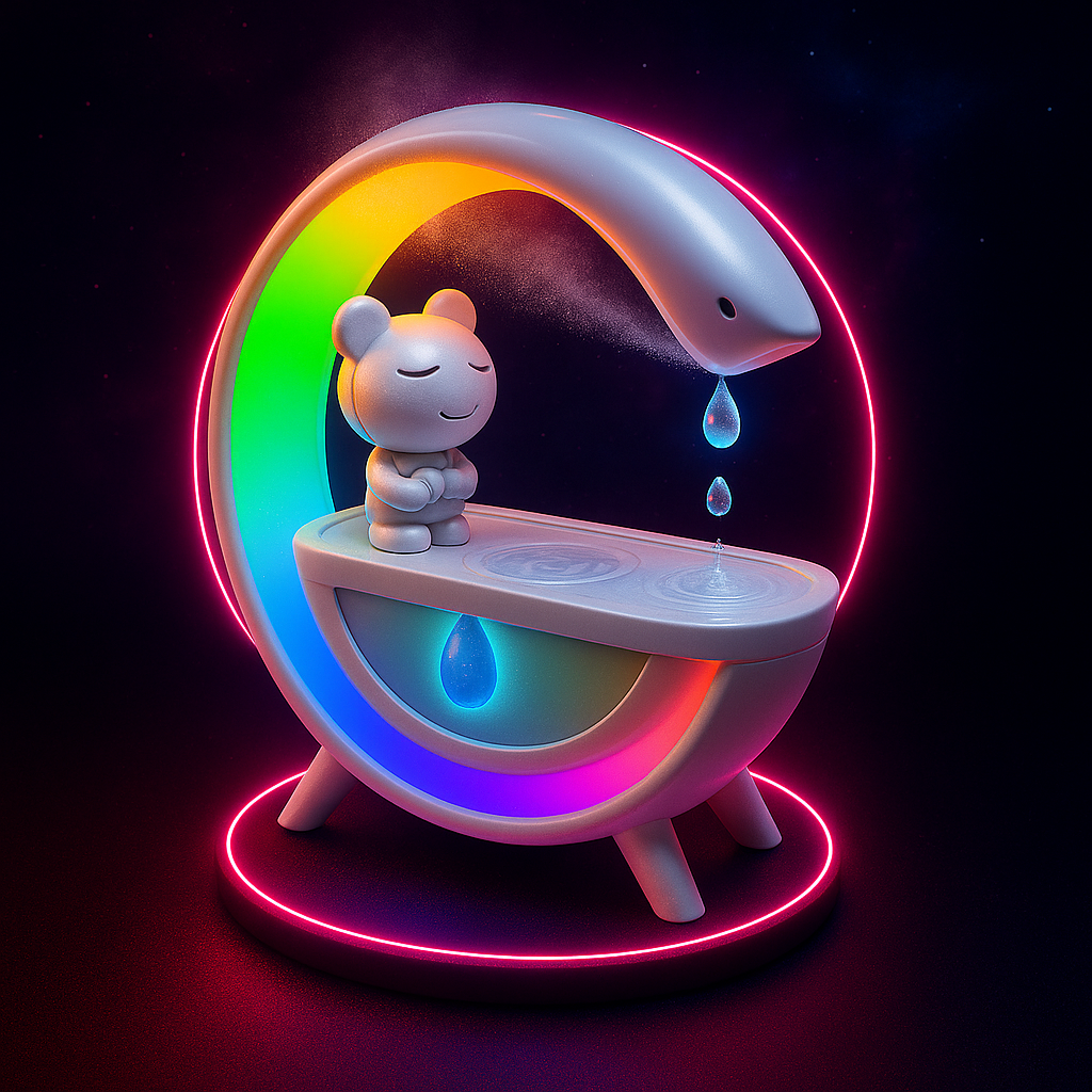 Vaelo NebulaDrop Anti-Gravity Humidifier + RGB Desk Light