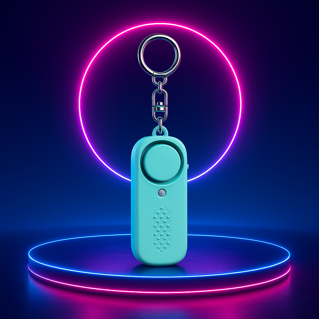130dB Personal Safety Alarm Keychain with LED Light