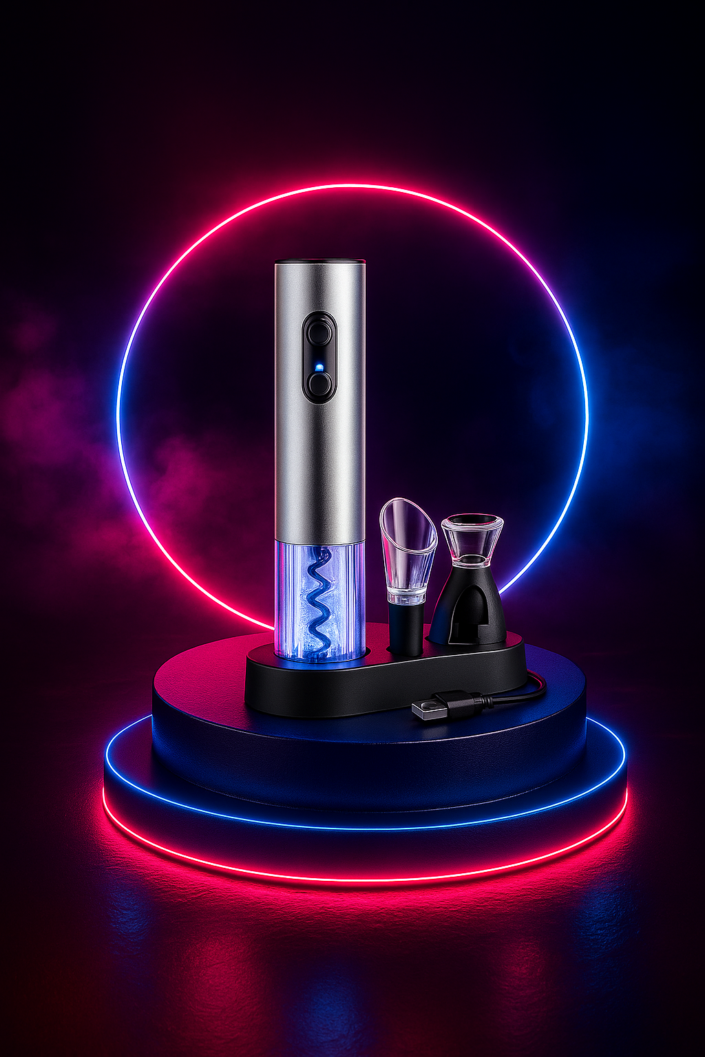 Vaelo PourCore Electric Wine Opener Set – Unlock, Pour, Preserve