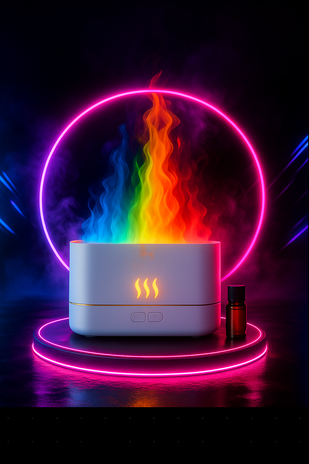 Lumarise FlameMist Aroma Diffuser – Light. Calm. Bold.