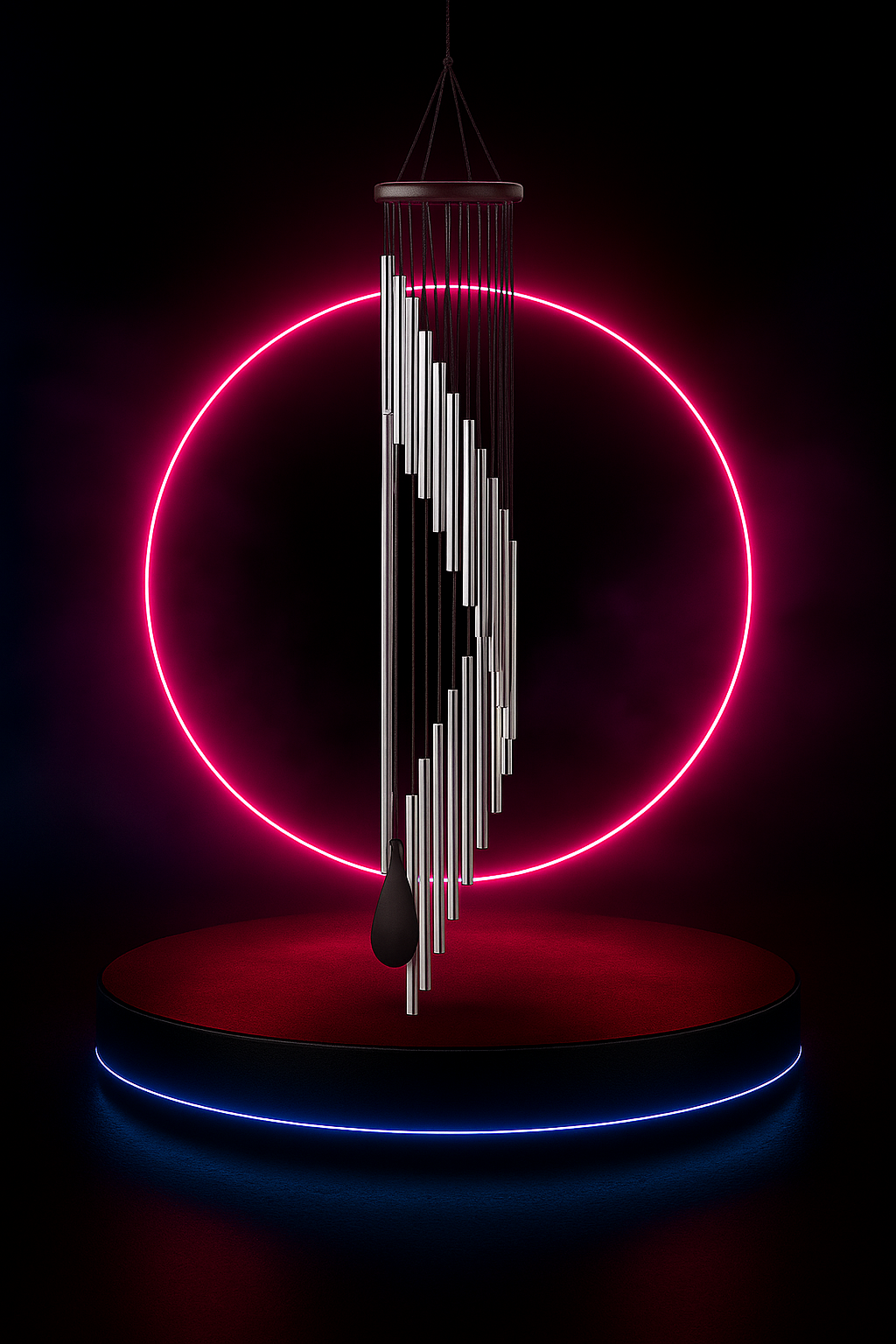 Vaelo Metal Wind Chimes Wall Sculpture — Modern Decorative Accent