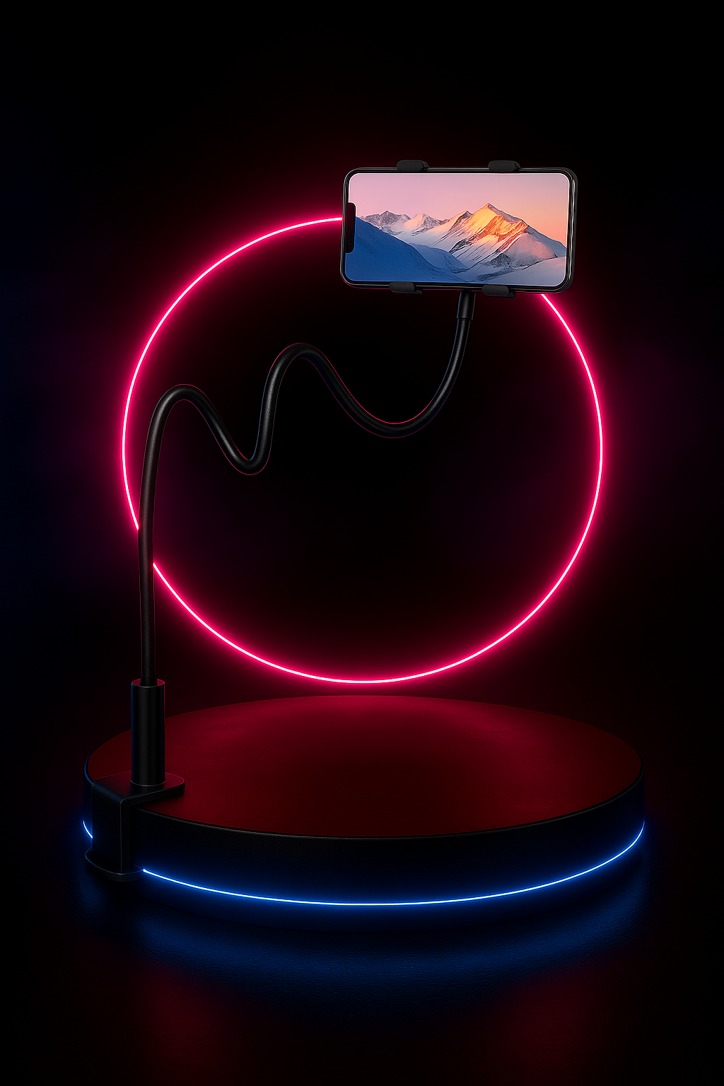 Vaelo 360° Flexible Gooseneck Phone Holder — Universal Lazy Bracket for Desk & Bed