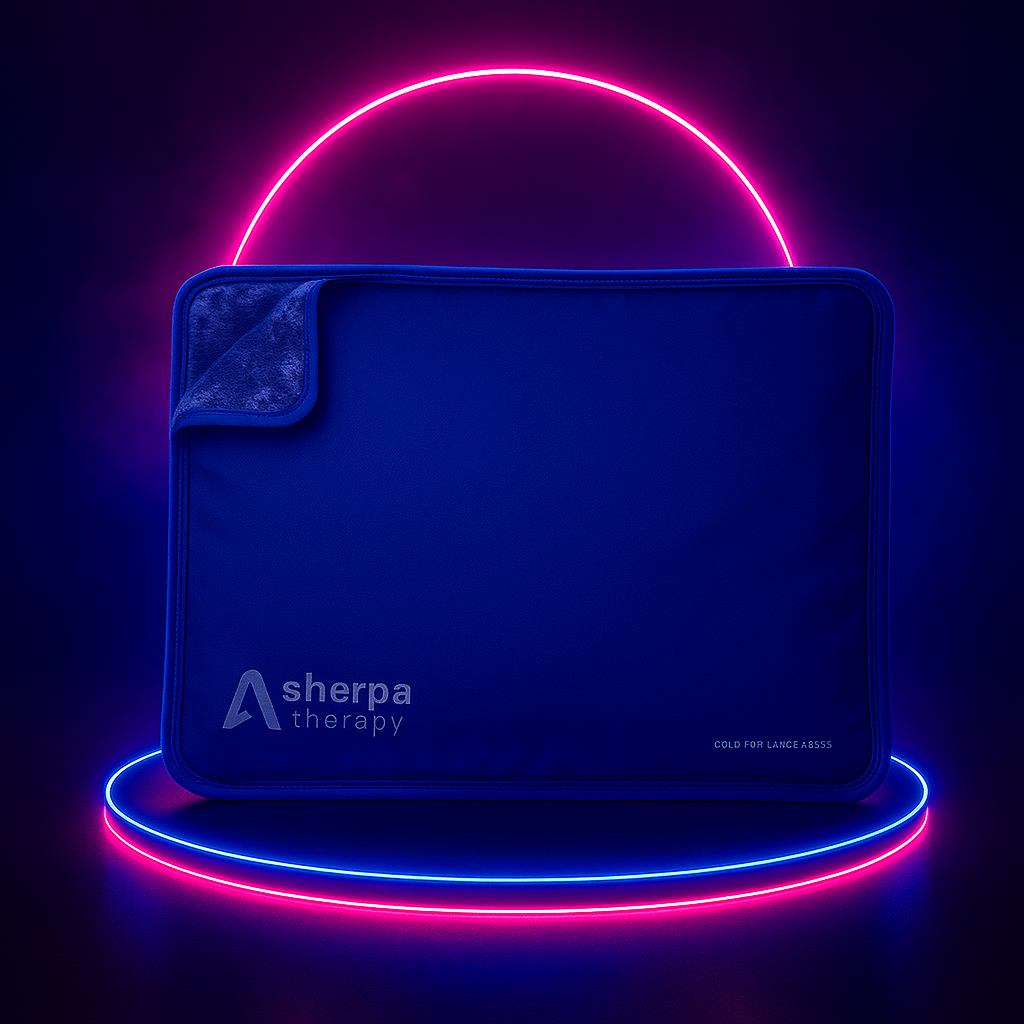 SHERPA THERAPY Large Reusable Gel Ice Pack – Dual-Sided Hot & Cold Relief for Back, Shoulder & Hip Pain (11.5” x 14.5”)