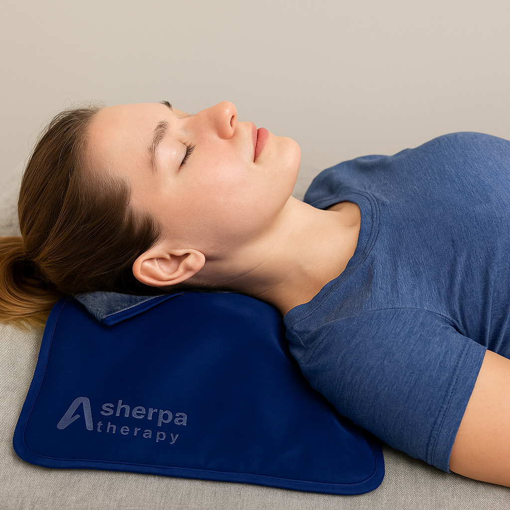 SHERPA THERAPY Large Reusable Gel Ice Pack – Dual-Sided Hot & Cold Relief for Back, Shoulder & Hip Pain (11.5” x 14.5”)