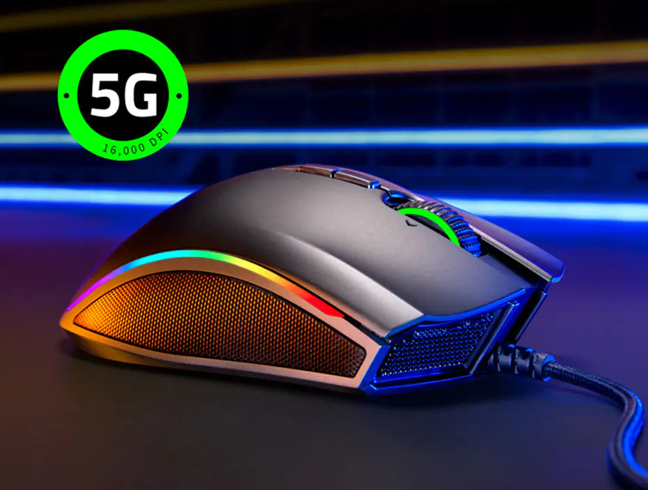 Vaelo ViperStrike 5G RGB Gaming Mouse — Wired Precision Control with Ergonomic Grip