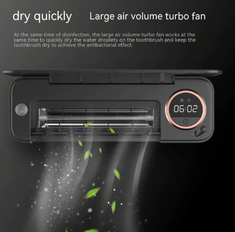 Vaelo 2-in-1 Smart UV Toothbrush Sterilizer — Hygienic Wall-Mounted Holder with Rechargeable Battery