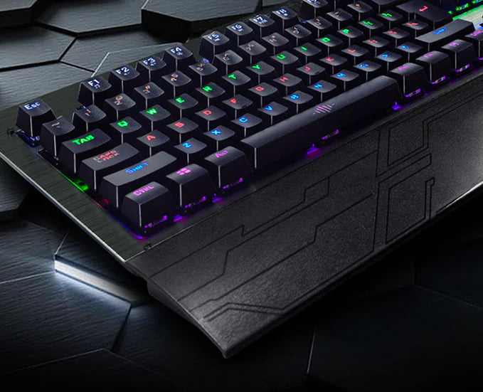 Vaelo TitanCore Mechanical Gaming Keyboard – Blue Switch, Full Metal Frame