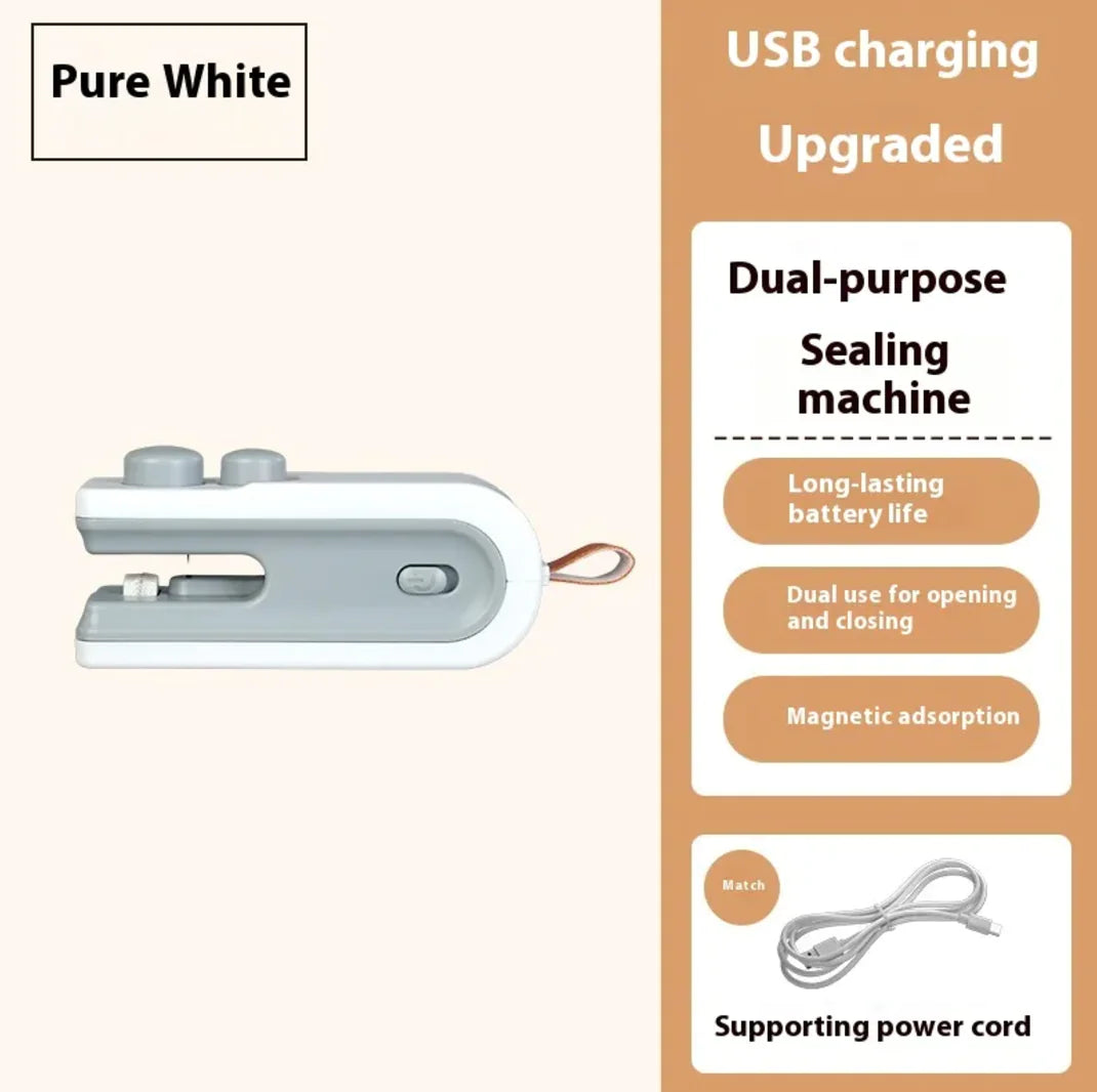 Mini Snack Sealing Machine – Lightweight Portable Bag Resealer