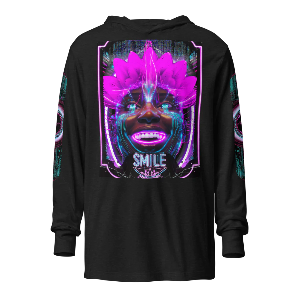 Unisex Hooded Long Sleeve Tee — Ian Naccashian | Programmed to Smile