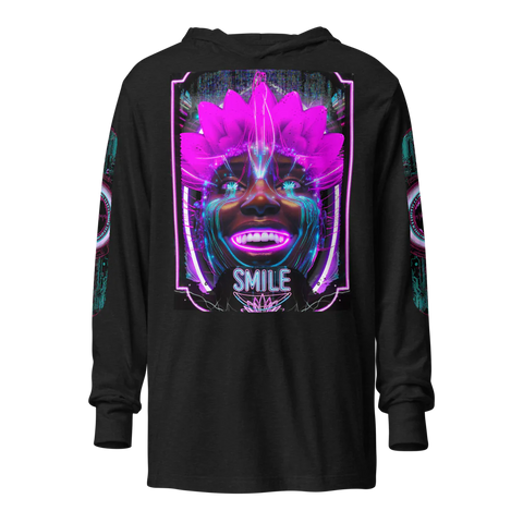 Unisex Hooded Long Sleeve Tee — Ian Naccashian | Programmed to Smile