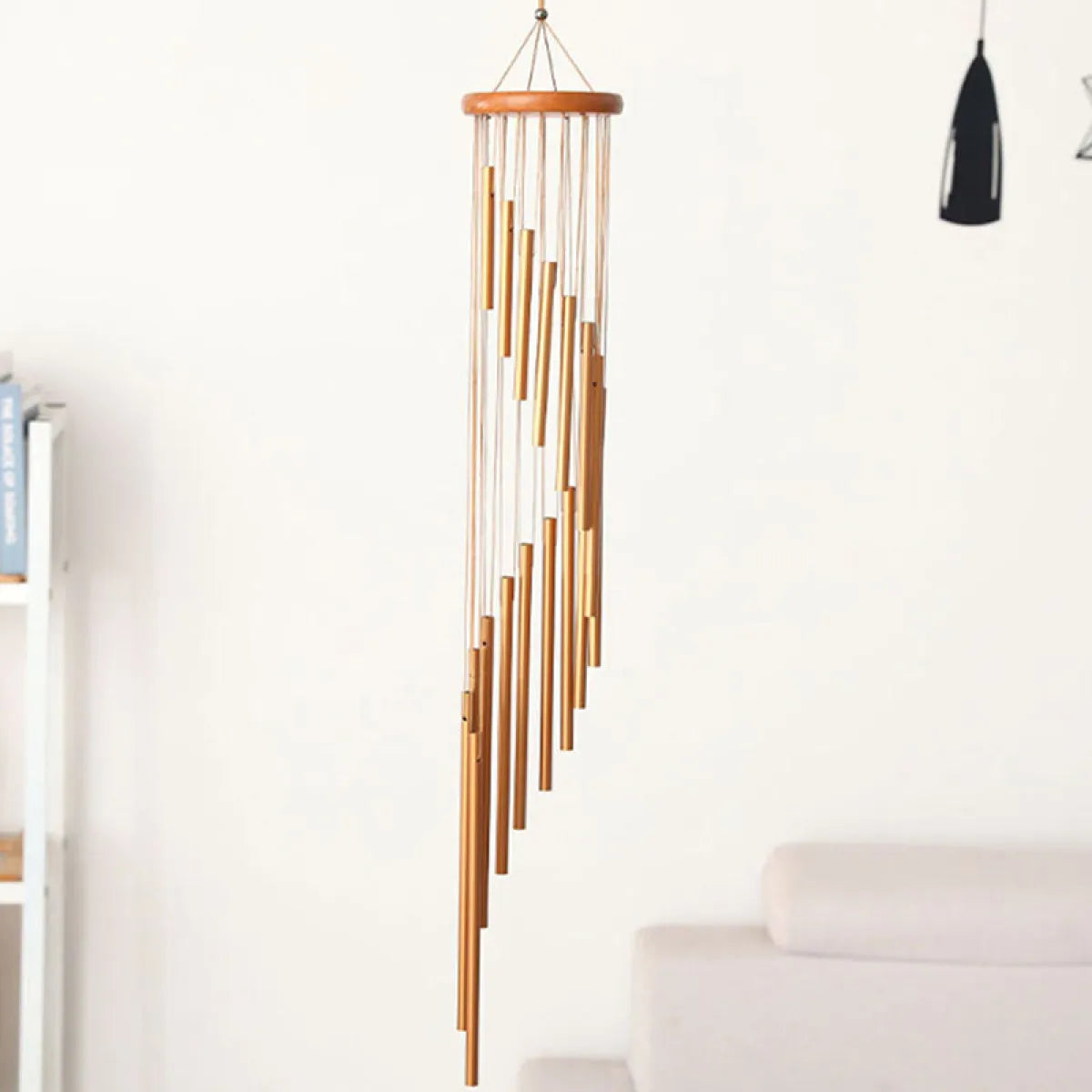Vaelo Metal Wind Chimes Wall Sculpture — Modern Decorative Accent