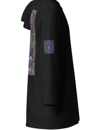 Unisex Hooded Long Sleeve Tee — Ian Naccashian | Falling Down the Hole