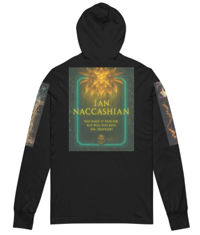 Unisex Hooded Long Sleeve Tee — Ian Naccashian | II Too Quiet to Ignore