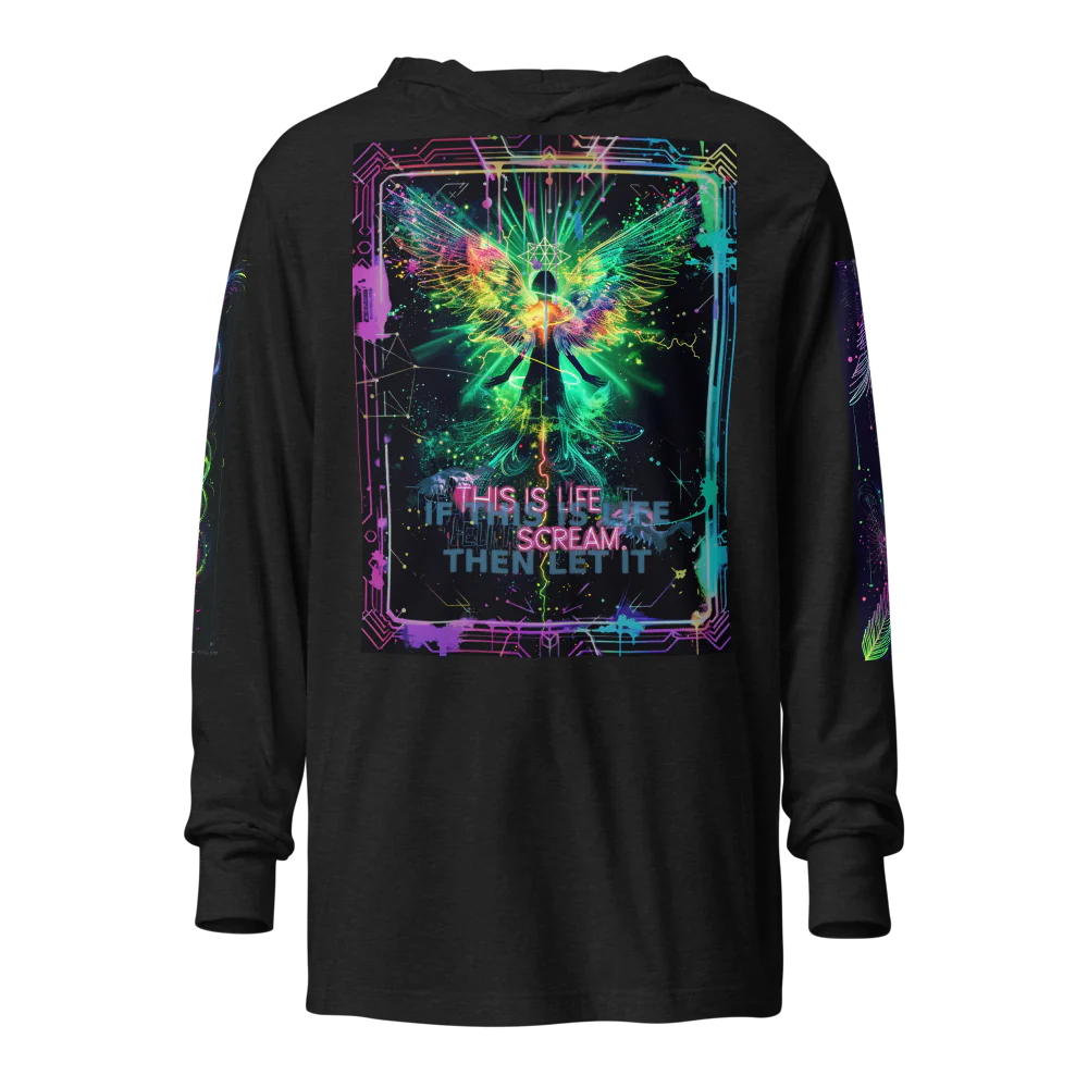 Unisex Hooded Long Sleeve Tee — Ian Naccashian | Flatline Heaven