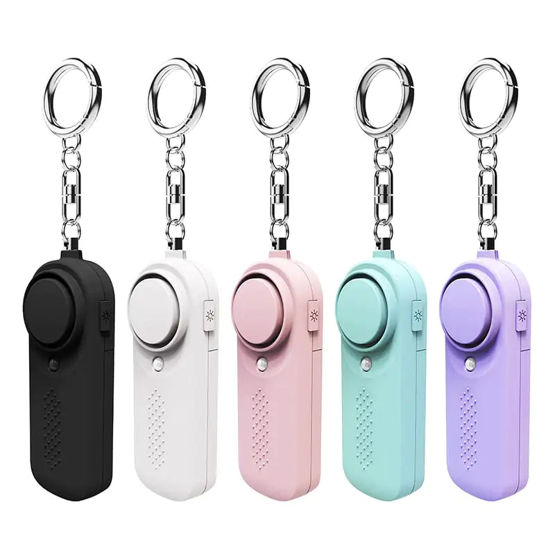 130dB Personal Safety Alarm Keychain with LED Light