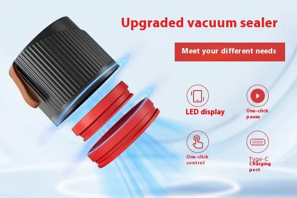 Vaelo SmartSeal Electric Mason Jar Vacuum Sealer – Automatic, Cordless Food Preservation System